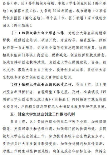 四川省德阳市关于做好2016年全市大学生就业创业工作的通知（德人社函〔2016〕46号）