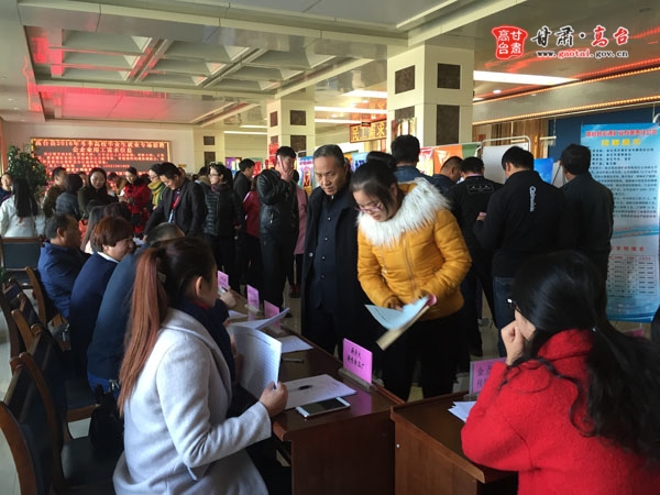 甘肃：高台县人社局举办2016年冬季高校毕业生就业专场招聘会