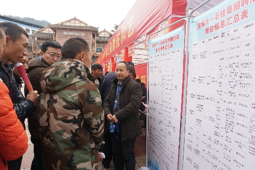 用心搭平台 用力促就业——重庆市石柱县人社局2018年春风行动暨就业扶贫现场招聘会成功举行