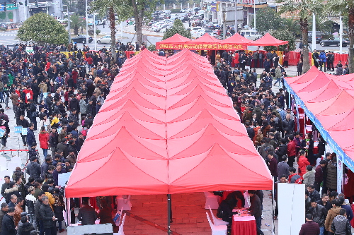 湖南省长沙市2018年“春风行动”就业扶贫大型招聘会在浏阳举行