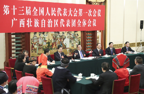 李克强参加广西代表团审议