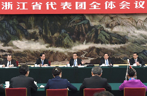 习近平 李克强 栗战书 汪洋 王沪宁 赵乐际 韩正 分别参加全国人大会议一些代表团审议
