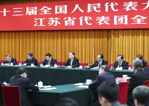 习近平 李克强 栗战书 汪洋 王沪宁 赵乐际 韩正 分别参加全国人大会议一些代表团审议