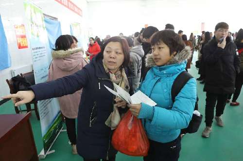 北京市顺义区人力社保局与河北省沽源县人力社保部门共同举办“2018年京冀春风行动精准扶贫劳务对接”活动