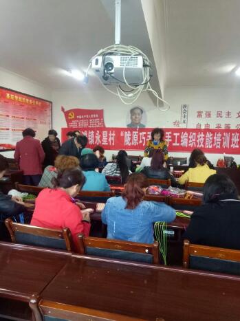 甘肃省甘州区碱滩镇举办妇女手工编织培训班拓宽致富增收路