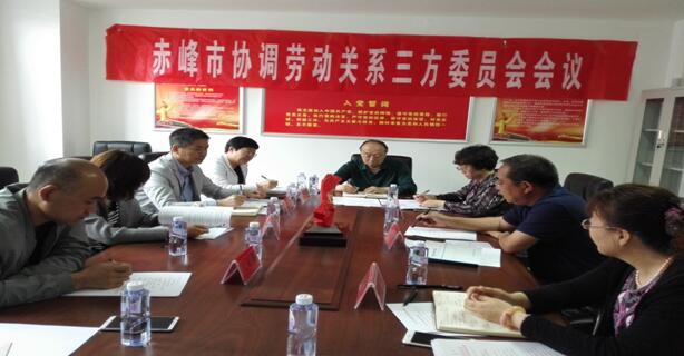 内蒙古赤峰市协调劳动关系三方委员会召开工作会议