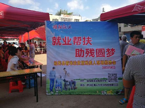 湖南省桂阳县2018年开展贫困残疾人招聘活动工作总结