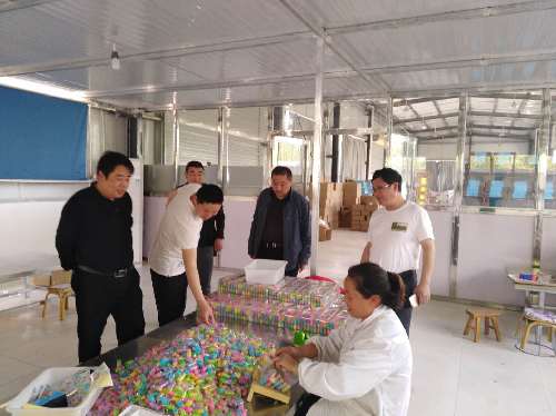 安徽界首：东城街道就业扶贫车间送岗位到家门口
