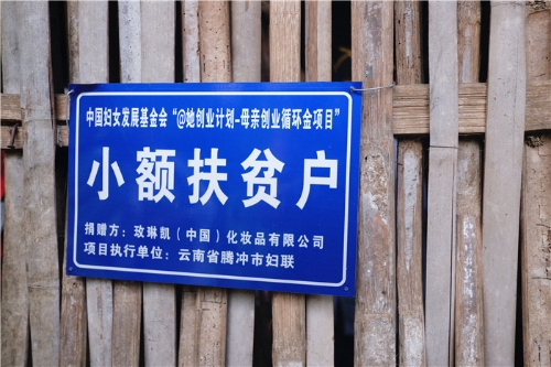 扶贫项目的牌子